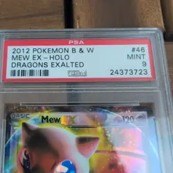 2012 Pokemon Black & White Dragons Exalted #46 Mew Ex Dragons Exalted PSA 9 Mint - Image 3