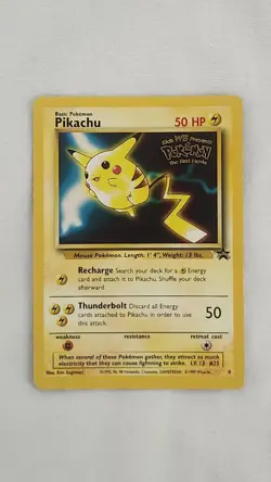 Pokemon TCG Pikachu Black Star Promo Card #4. First Movie Promo 1999. - Image 3