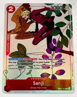 Sanji (Gift Collection 2023) OP01-013 One Piece Promo (2x) Cards Texture English - Image 3