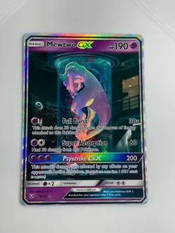 Pokemon TCG Shining Legends Mewtwo GX Secret Rare Card 78 Near Mint - Image 2