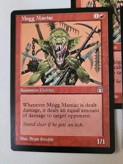 3 Mogg Maniac Stronghold Regular NM Near Mint MTG - Image 2
