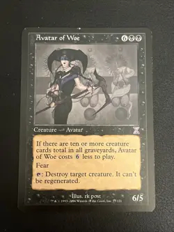 Avatar of Woe Timeshifted MTG MP (Read description) - Image 1