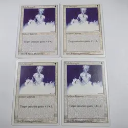 MTG Revised - Holy Strength (x4) - LP - Playset - Image 1