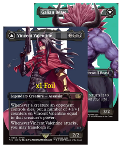 MTG Foil Universes Beyond: Final Fantasy FIN Vincent Valentine MINT - Image 1