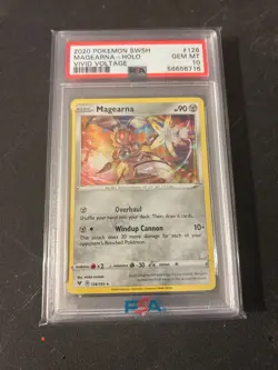 Magearna SWSH04: Vivid Voltage #128/185 Holo Pokemon PSA 10 FREE SHIPPING - Image 2