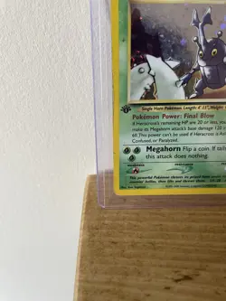 Pokemon Heracross 6/111 FIRST EDITION, Holo, Neo Genesis 2000 - Image 5