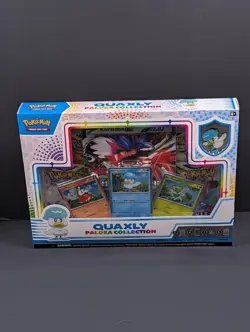 Pokemon TCG Quaxly Paldea Collection Box w/Foil Promo & Pin ~ Factory Sealed - Image 1