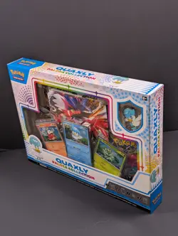 Pokemon TCG Quaxly Paldea Collection Box w/Foil Promo & Pin ~ Factory Sealed - Image 2