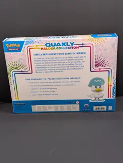 Pokemon TCG Quaxly Paldea Collection Box w/Foil Promo & Pin ~ Factory Sealed - Image 3