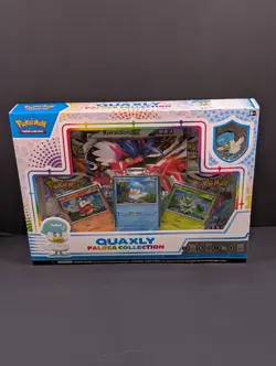 Pokemon TCG Quaxly Paldea Collection Box w/Foil Promo & Pin ~ Factory Sealed - Image 5