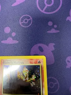 Pokemon TCG Blaine's Moltres Gym Heroes Holo Mint Holo Swirl - Image 4