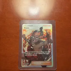 Kiawe (Full Art) 144/147 Pokemon Sun and Moon Burning Shadows Holo - Image 1