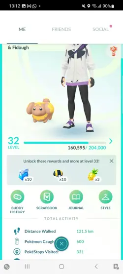 Pokemon Go (Stage 32) Shiny Fidough ( 22 Shinys ) - Image 1