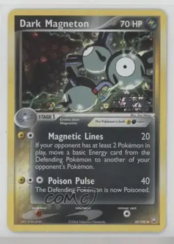 Dark Magneton Reverse Foil Pokemon EX Team Rocket Returns #39 2004 - Image 1