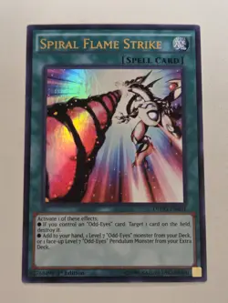 Spiral Flame Strike DPDG-EN001 Ultra Rare Yugioh 1st Edition Duelist Pack Mint - Image 2