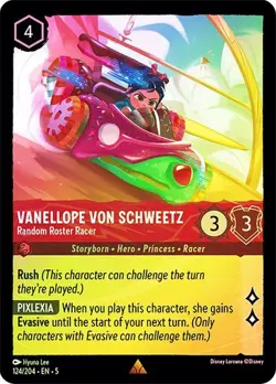 Vanellope von Schweetz 124/204​​ Shimmering Skies Cold Foil Holo Disney Lorcana - Image 1