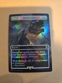 MTG Don't Move (FOIL Borderless) Universes Beyond Jurassic World Collection - Image 1