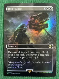 Don't Move (Borderless) Universes Beyond: Jurassic Pikachu World Collection Foil - Image 1