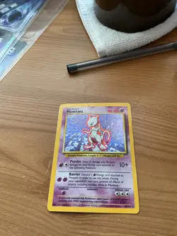 Pokemon Mewtwo Holo 10/102 Base Set 1999 WOTC - Classic Rare Card 60 HP - Image 2