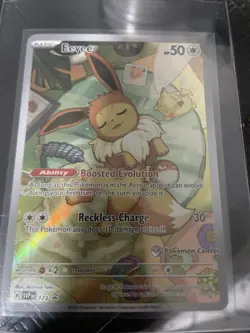 Pokemon Eevee TCG 173 Promo Card Pokemon Center Stamp Mint - Image 1