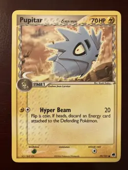 Pupitar (Delta Species) 59/101 Dragon Frontiers Common 2006 Pokemon TCG Card - Image 1