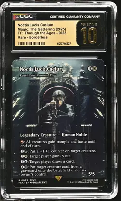 KENRITH, THE RETURNED KING Final Fantasy Noctis Lucis Caelum CGC Pristine 10 MTG - Image 1