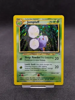 Jumpluff 7/111 Holo Neo Genesis Set Pokemon Card WOTC Played - Image 1