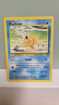 Pokemon TCG Magikarp 35/102 Base Set Unilimited Regular LP - Image 1