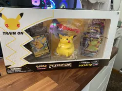 *SEALED/NEW* Pokemon TCG Celebrations Premium Figure Collection Pikachu VMAX Box 820650809408 - Image 1