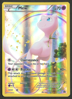 Pokemon TCG: Mew XY110 Mythical Collection Black Star Promo - Image 1