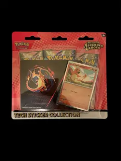 Pokemon Mega Evolution Ascended Heroes Tech Sticker Collection Charmander TCG - Image 1
