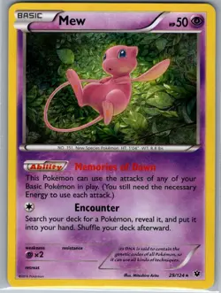 Mew 29/124 Holo XY - Fates Collide - Pokemon Card - NM - Image 1