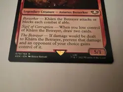 1x MTG Kharn the Betrayer - Universes Beyond: Warhammer 40,000 (40K) #79 - Magic - Image 2