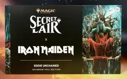 MTG Secret Lair x Iron Maiden - Eddie Unchained (Rainbow - Foil) - NEW / Sealed - Image 1