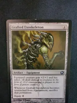 Grafted Exoskeleton #162 (NM) Scars of Mirrodin SOM Magic MTG Tcg - Image 2