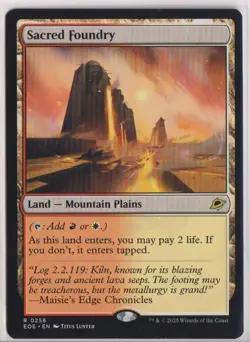 MTG Sacred Foundry Edge of Eternities Regular - Image 1