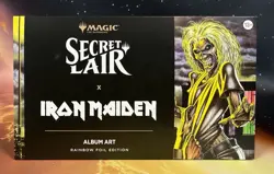MTG Secret Lair x Iron Maiden - Album Art (Rainbow- Foil) - NEW / Factory Sealed - Image 1