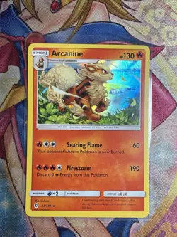Pokemon TCG Arcanine 22/149 Sun & Moon SUM Holo Rare 2017 NM FREE SHIPPING - Image 1