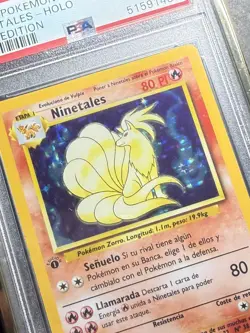 1999 Pokemon SPANISH 1st Edition Base Set Ninetales Holo 12/102 PSA 9 MINT - Image 4