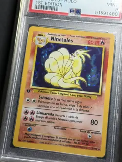 1999 Pokemon SPANISH 1st Edition Base Set Ninetales Holo 12/102 PSA 9 MINT - Image 5