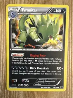 Tyranitar 56/124 Cosmos Holo - Fates Collide - Pokemon Card - MP - Image 1