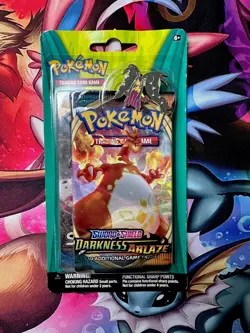 Pokemon TCG ~ Sword & Shield Darkness Ablaze Blister Pack w Mawile/Tyranitar Pin - Image 1