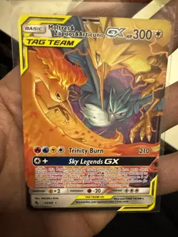 Pokemon TCG Moltres Zapdos Articuno GX Ultra Rare Card 44/68 -Hidden Fates - Image 1