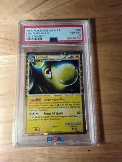 Lanturn 86 Prime - Pokemon Unleashed - PSA 8 - Image 1