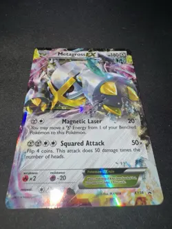 Metagross EX XY34 Shiny Holo LP Black Star Promo English Pokemon TCG - Image 2