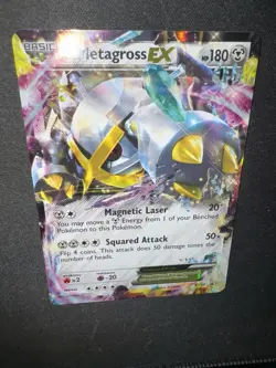 Metagross EX XY34 Shiny Holo LP Black Star Promo English Pokemon TCG - Image 3
