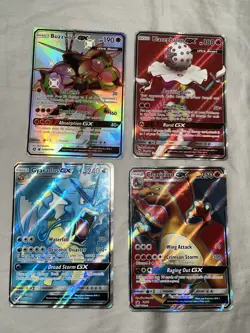 Pokemon Mid Era GX Lot Of 4 - Conditions Vary - See Photos - Read Description! - Image 1