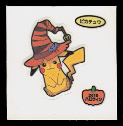 NM - Pokemon Pikachu Halloween Daiichi Pan Deco-Chara Japanese Sticker - Image 1