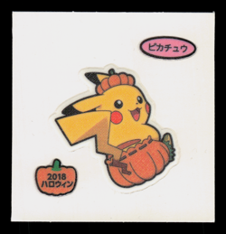 NM - Pokemon Pikachu Halloween Daiichi Pan Deco-Chara Japanese Sticker - Image 1