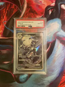 2025 POKEMON MEG EN-MEGA EVOLUTION #150 STEELIX ILLUSTRATION RARE PSA 10 - Image 1